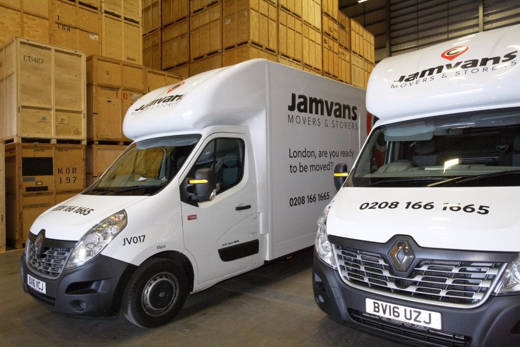 JamVans storage London and Hemel Hempstead